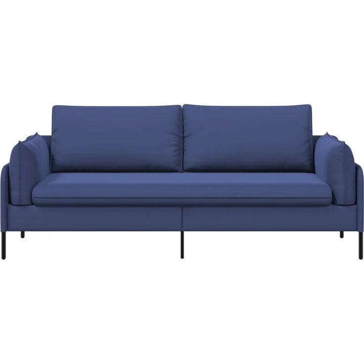 vidaXL 3-Sitzer-Sofa Polizeiblau 222 x 81 x 89 cm Samt 42048654 – Bild 3