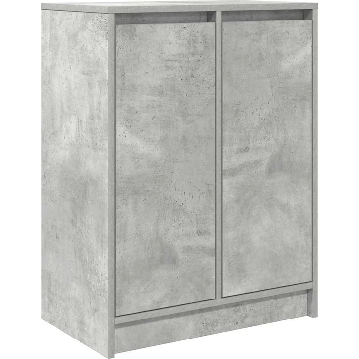 Sideboard, Kommode Betongrau 57x34x76 cm Holzwerkstoff – Bild 1