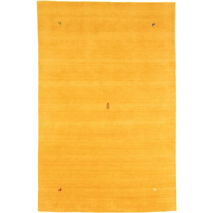 Gabbeh Teppich - Indus »Deluxe« 120 x 70 cm - gold – Bild 2