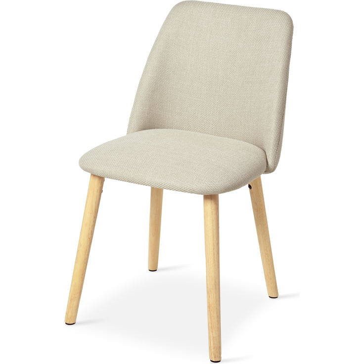 GOEURVANT 421 Esszimmerstühle 2er-Set, Webstoff - Beige Stoff – Bild 5