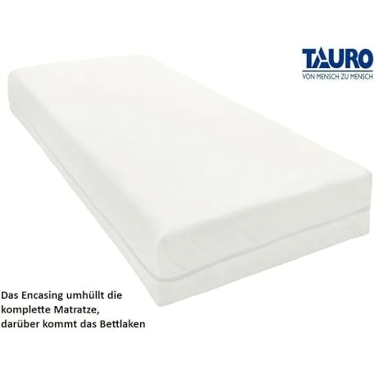 Matratzenbezug (rundum) Encasing Milbenkotdicht Höhe 16cm (140x200 cm) – Bild 2