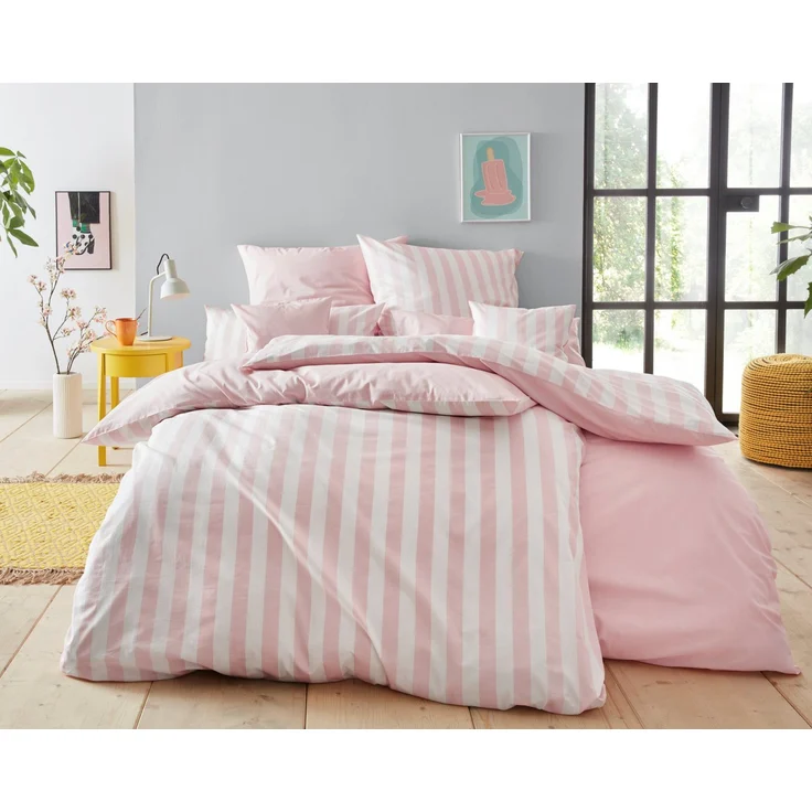 OTTO home Wendebettwäsche Greta, Renforcé, 2 teilig, Bettwäsche mit Streifen in verschiedenen Qualitäten, ab 135x200 cm – Bild 1