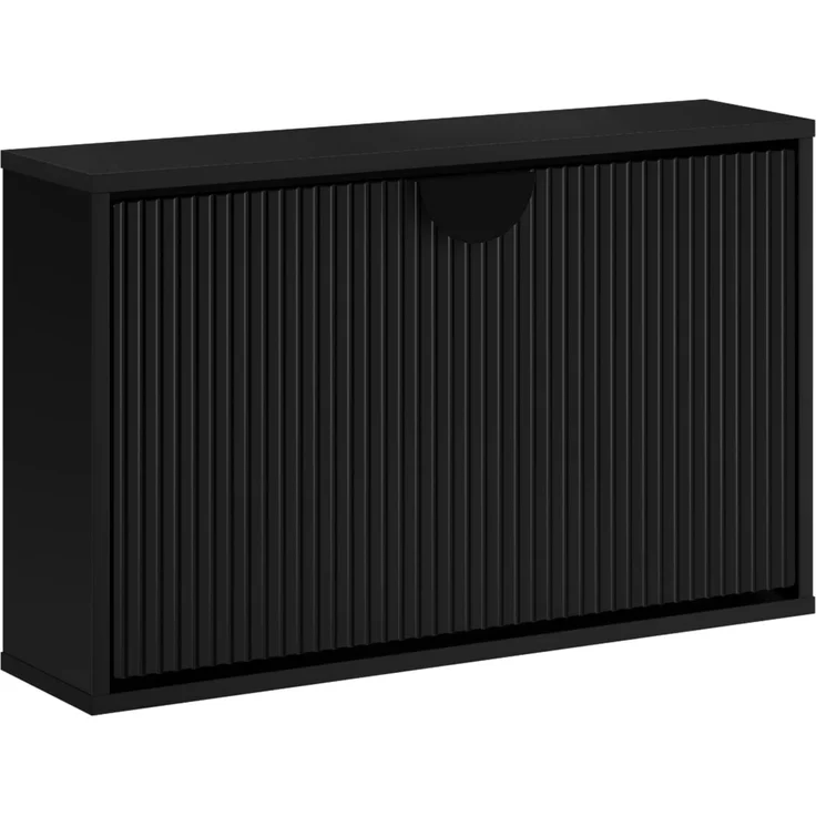 vidaXL Schuhschrank VENRAY 70 x 17 x 43 cm Holzwerkstoff Schwarz 8020055 – Bild 2