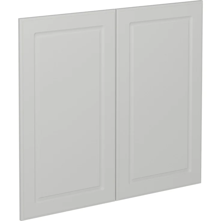 Küchenfront R-Line Weiß Landhaus 79.2 x 71.3 cm Möbelfront für den Spülenunterschrank Vicco – Bild 1