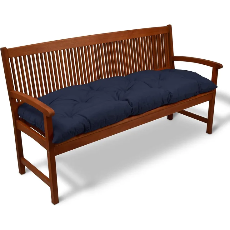 Beautissu Bankpolster Flair BK Dunkelblau, 180 x 50 x 10 cm