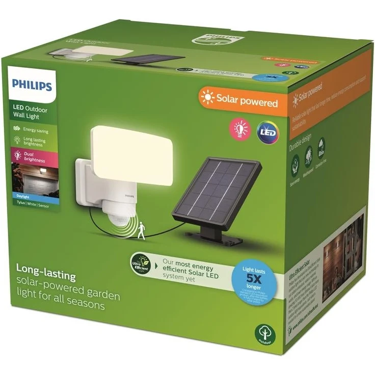 Philips Solar Wandleuchte Tylus 18,5 x 21,5 x 17 cm kaltweiß – Bild 2