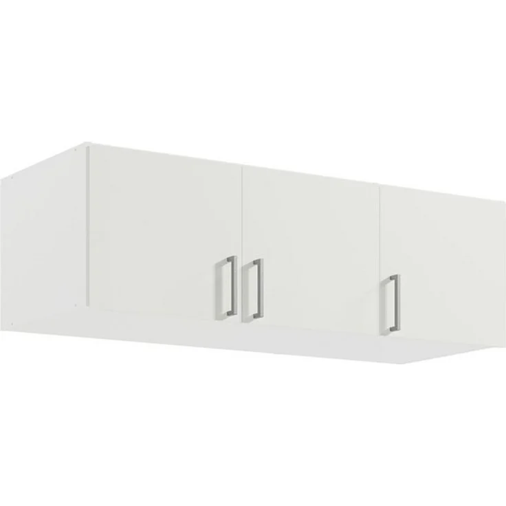 Lomadox Aufsatzschrank TRIEST-166 für Kleiderschrank 3trg, weiß, ca. 136/40/54 cm – Bild 1