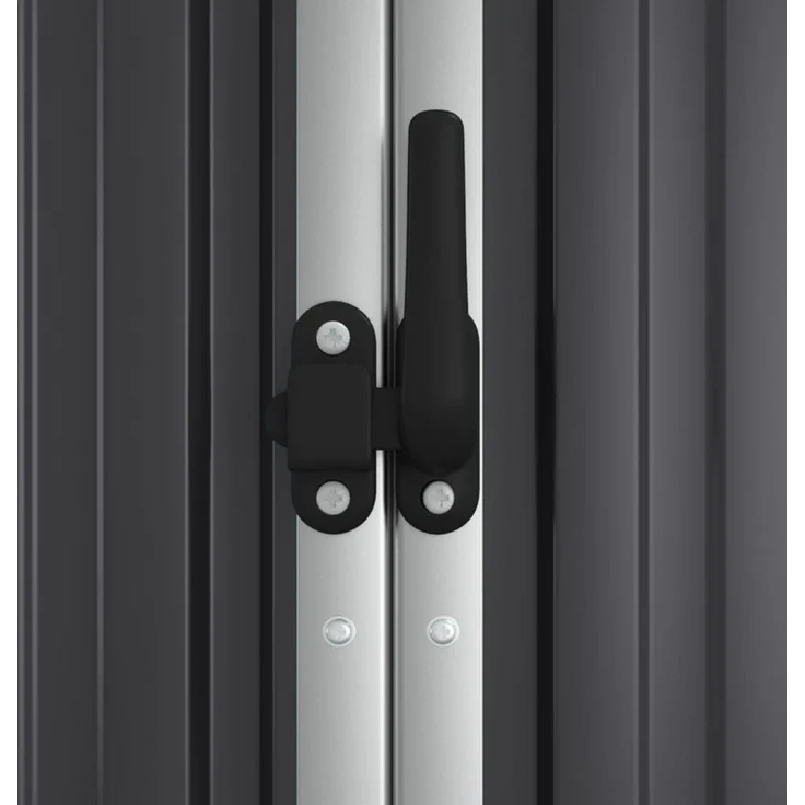 vidaXL Gerätehaus Anthrazit 161x89x161 cm Verzinkter Stahl 316211 – Bild 6