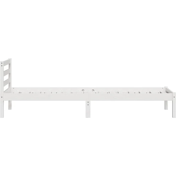 vidaXL Bettrahmen Weiß 225,5 x 95,5 x 69,5 cm Massivholz Kiefer 869777 – Bild 6