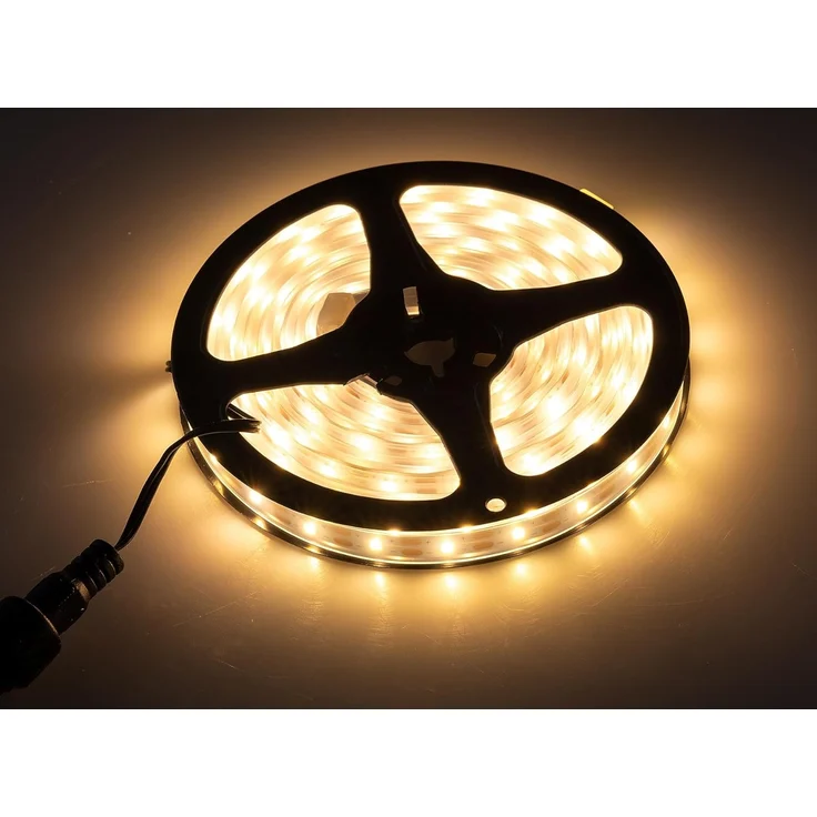 LED Solar Leuchtstreifen 3m Solarleuchte mit Dämmerungssensor Led-Streifen Solarzelle Erdspieß IP44 Aussenbeleuchtung im Silikon Schlauch Licht Warmweiß [Energieklasse A+] – Bild 7