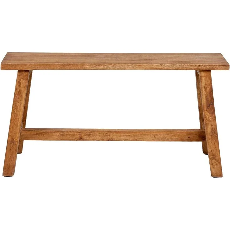 LebensWohnArt Sitzbank Sitzbank RANCH Antik-Natural Mahagoni ca. L90cm – Bild 5