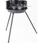 LANDMANN Holzkohlegrill, Emaille Schwarz, Ø 30 cm