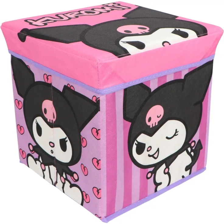 Kuromi Aufbewahrungsbox mit Sitzfunktion und Stauraum 30 × 30 × 30 cm