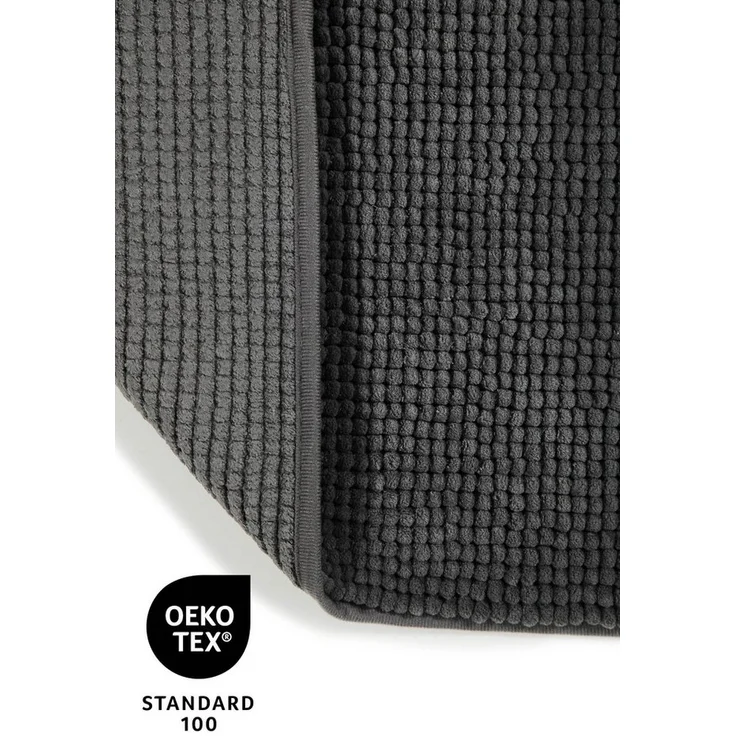 OTTO home Badematte Kaelan, weicher Chenille, Höhe 14 mm, rutschhemmend beschichtet, fußbodenheizungsgeeignet, Polyester, rechteckig, Badvorleger, Badteppich weiches Chenille, pastellfarben, Badezimmer – Bild 3