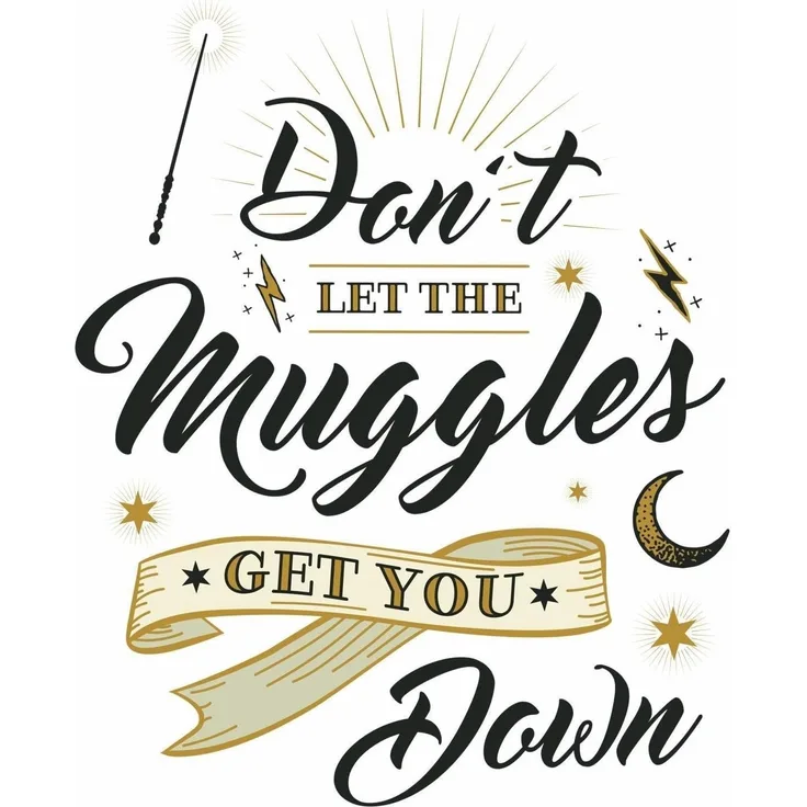 Harry Potter MUGGLES QUOTE Wallstickers