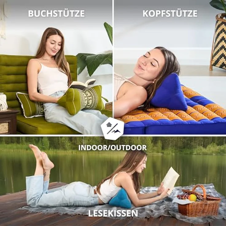 livasia Nackenstützkissen Knochenkissen, vegan und handgefertigt, Ø 15x32cm, Kapok – Bild 4