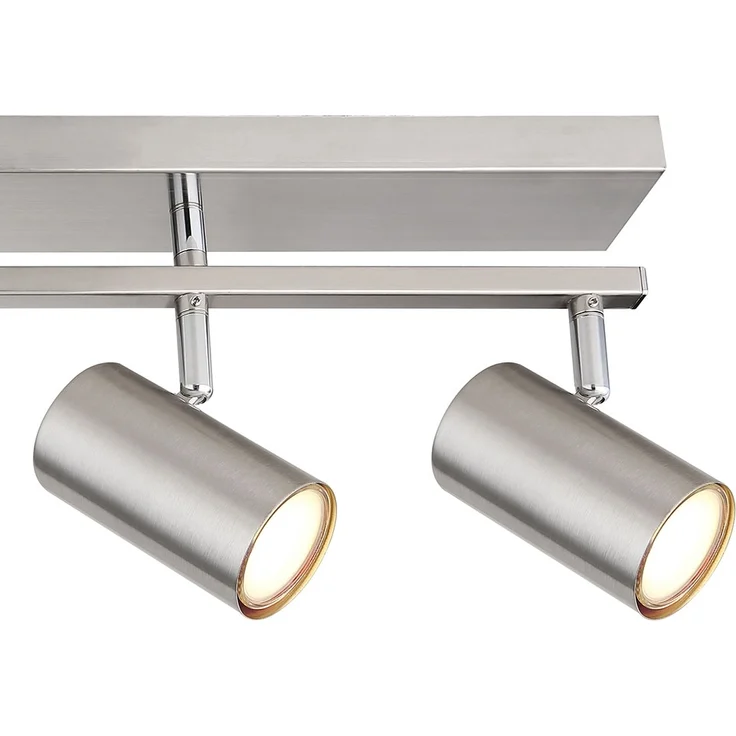 Spotlampe, Metall, Nickel matt, 5 Flammig, L 70cm – Bild 10