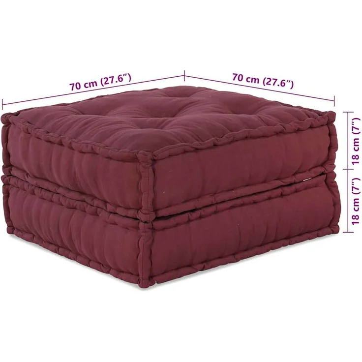 vidaXL Modulares Sofaelement Kastanienbraun 70 x 70 x 36 cm Stoff 4019031 – Bild 10