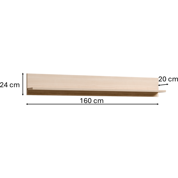 OSLO Wohnwand Set A 4-teilig, Cashmere/Riva, Breite 316 cm – Bild 9