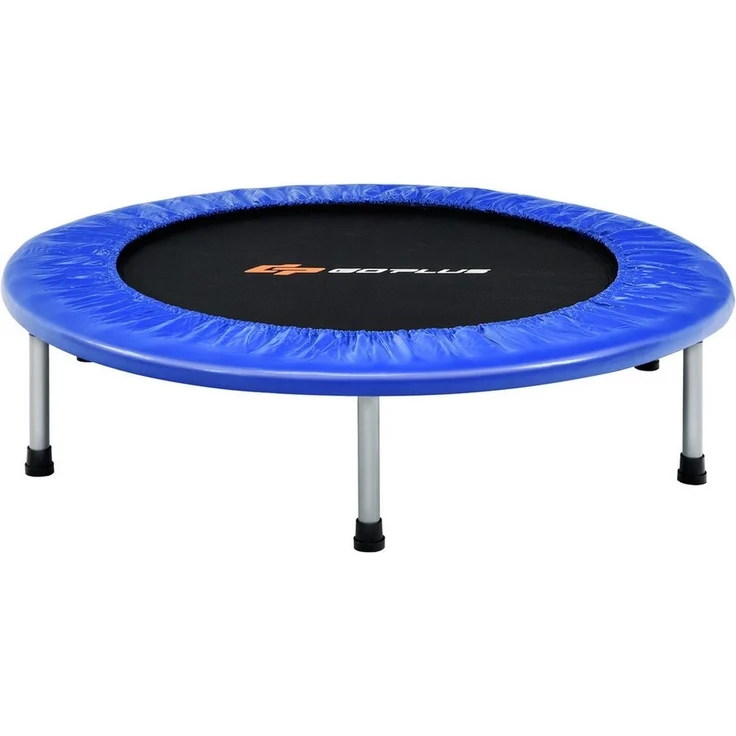 COSTWAY Ø 97cm Mini Trampolin, Fitness Trampolin faltbar, Kindertrampolin bis 150kg belastbar, Gartentrampolin, Indoor- und Outdoortrampolin für Kinder und Erwachsene – Bild 5
