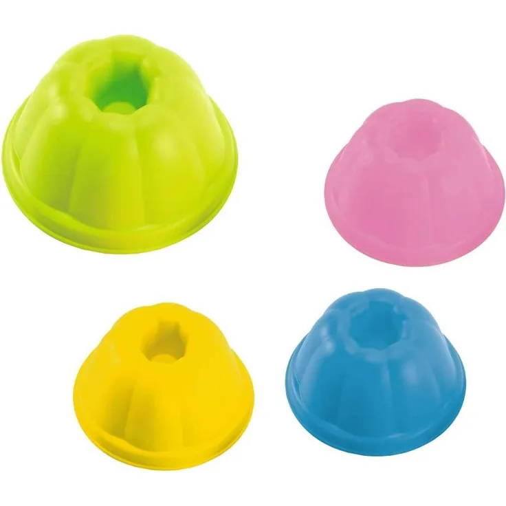 Hape International E8080 Strandspielzeug-Gugelhupf, 4-teilig, farbig Sortiert