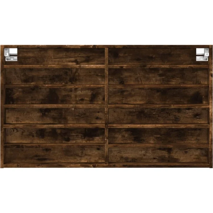 vidaXL Vitrinenschrank Räuchereiche 100x8,5x58 cm Holzwerkstoff 847944 – Bild 4
