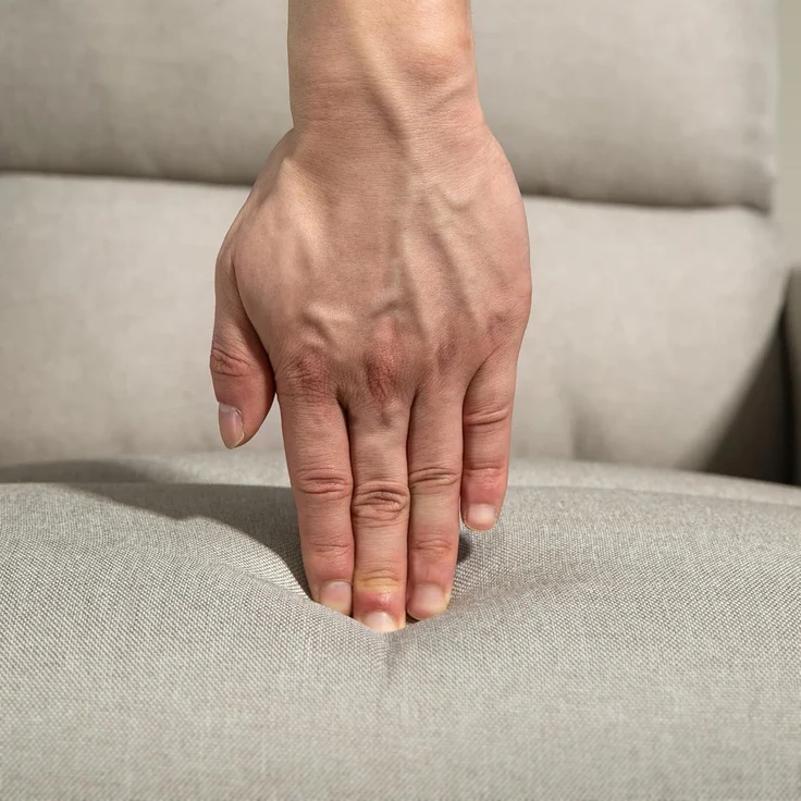HOMCOM Relaxsessel Sessel mit Aufstehhilfe und Fußstütze (TV-Sessel, 1-St, Fernsehsessel), für Wohnzimmer, Beige – Bild 9