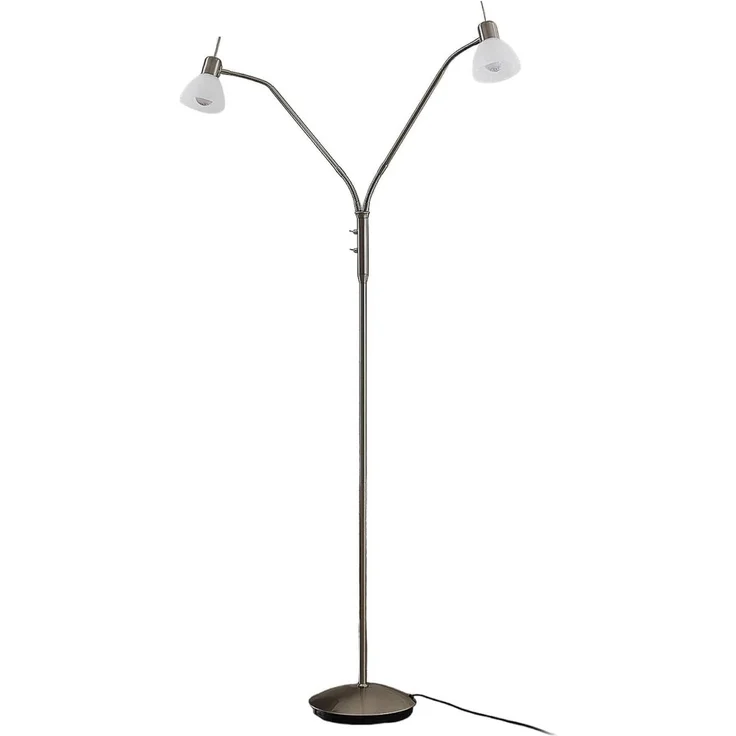 Lindby Stehlampe Gwendolin, Metall, Alu IP20, 2 x 10 W LED – Bild 1