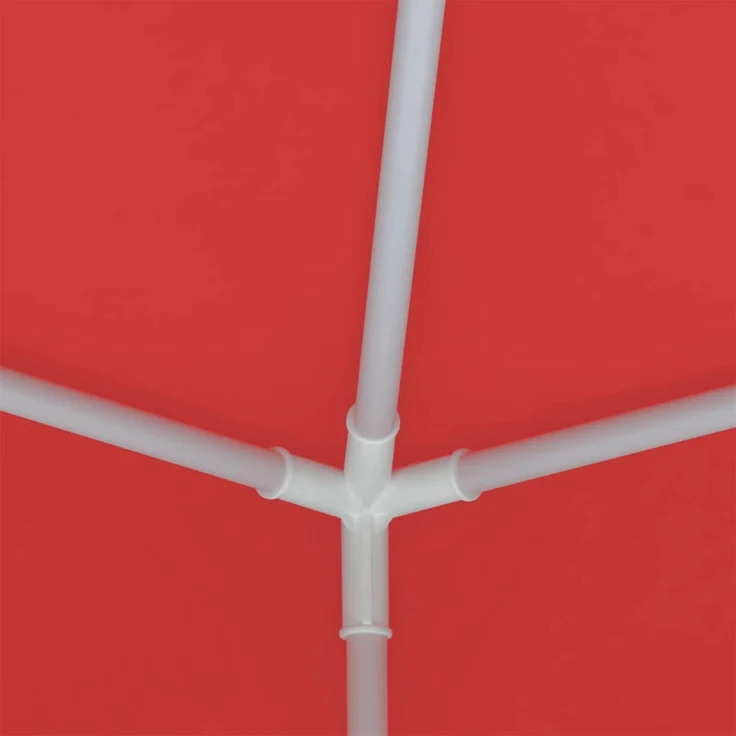 vidaXL Party-Zelt Rot 200 x 200 x 240 cm PE und Stahl 42032994 – Bild 9