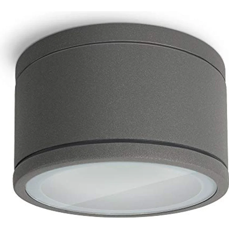 SSC-LUXon LED Außen-Deckenleuchte CELI-WX Aufbauspot flach IP44 Bad & Aussen anthrazit mit LED GX53 5W, Warmweiß bis Tageslicht – Bild 10
