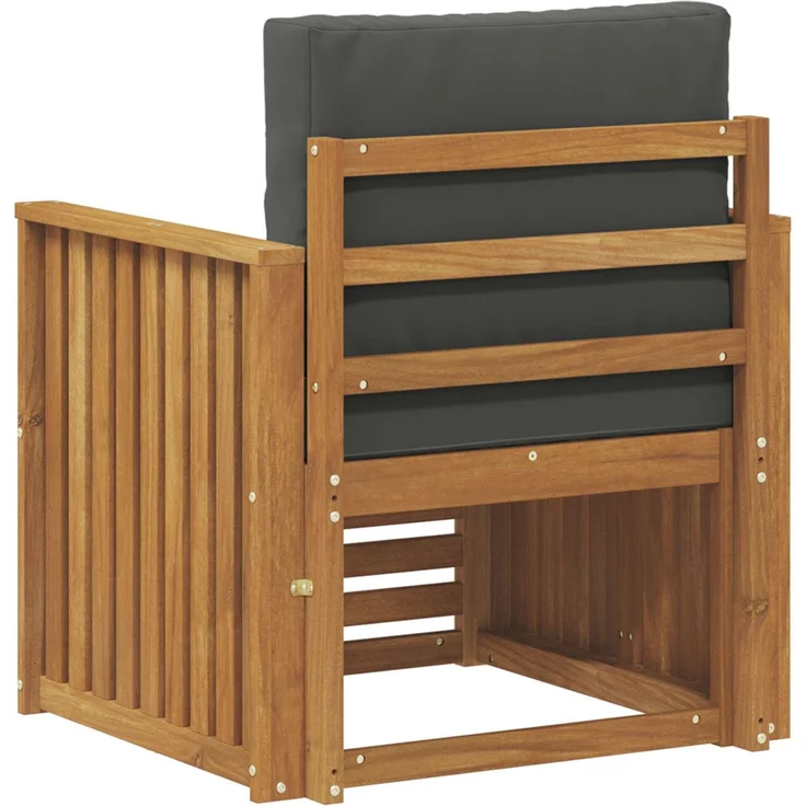 vidaXL Outdoor-Sofagarnitur Natur und Anthrazit Massivholz Akazie 3436352 – Bild 5