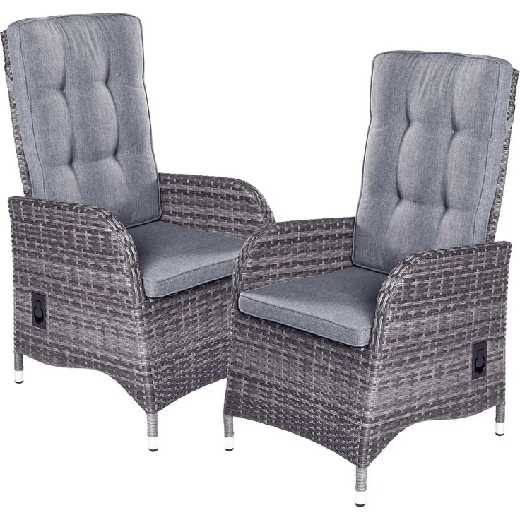 LC Garden Gartenstuhl Bailado Positionsstuhl Verstellsessel (2 St)