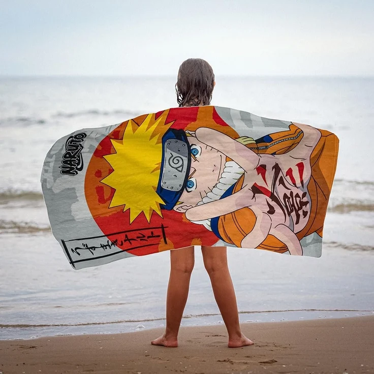 Naruto Handtuch Badehandtuch Strandtuch 70x140 cm aus Polyester – Bild 6