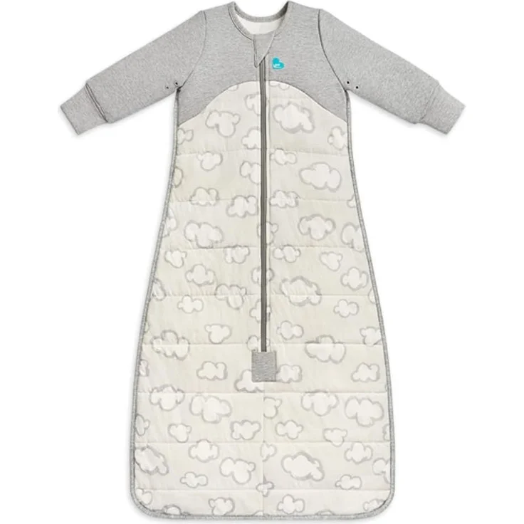 Love To Dream Schlafsack warm, 6–18 Monate, Südpolgrau, 2,5 Tog für Kälte (16–20 °C), Langarm und Steppdecke, maschinenwaschbare Baumwolle, 2 Reißverschlüsse, Von Hebammen empfohlen – Bild 1