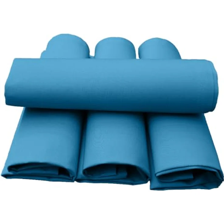 Lemos Home Hochwertige Stoffserviette Tischtuch 4 Stück aus 100% Baumwolle Kollektion Konzept, Farbe & Größe wählbar (Stoffserviette 4er Set - 45x45 cm, Himmelblau) – Bild 2