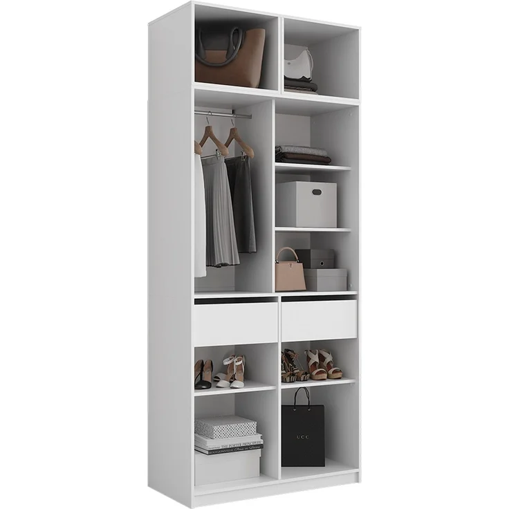 Kleiderschrank Elmo Weiß 50 x 40 cm 3er Set Vicco – Bild 6