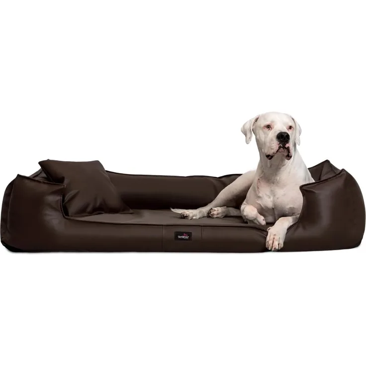 tierlando® Tierbett Orthopädisches Hundebett GOOFY Kunstleder, Matratzenschoner inklusive