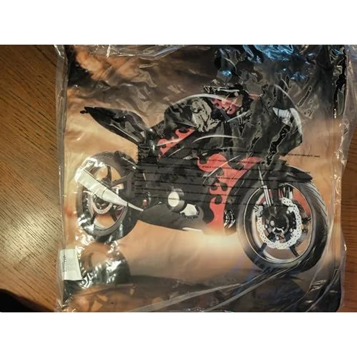 Motorbike Kopfkissen (1 Stück) Premium Dekokissen mit beidseitigem Digitaldruck – Bild 3