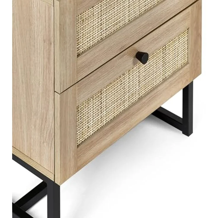 Julian Bowen Padstow Nachttisch mit 2 Schubladen, Eiche, Holzwerkstoff, Einheitsgröße – Bild 7