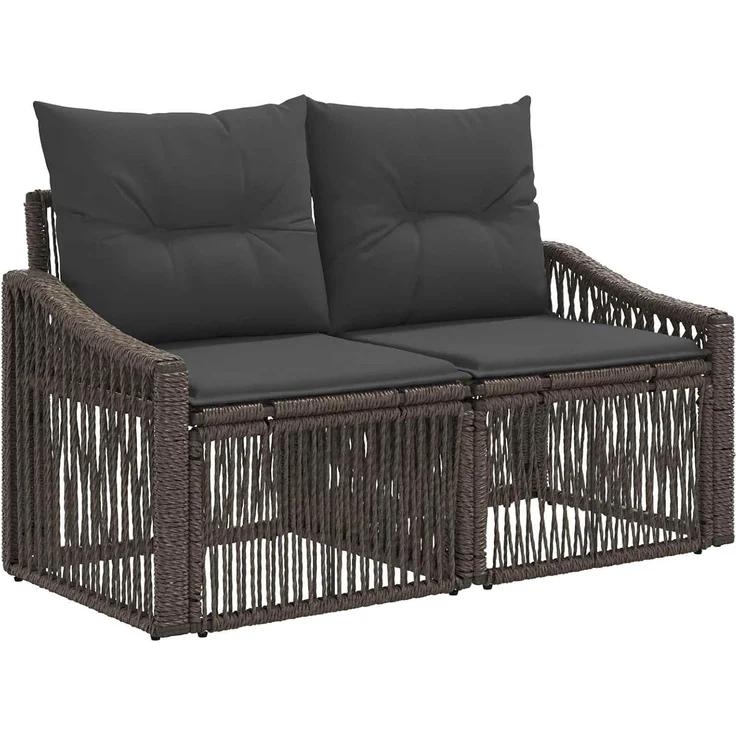 vidaXL Gartensofa-set 6 stk. 6-Sitzer Grau Poly-Rattan 3436103 – Bild 9