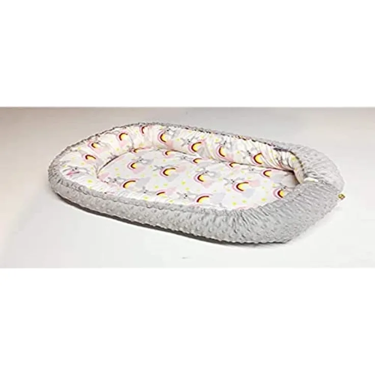 Multifunktionale Kuschelnest Babynest Kokon für Babys und Säuglinge, Nestchen, Reisebett, 100% Baumwolle, antiallergisch