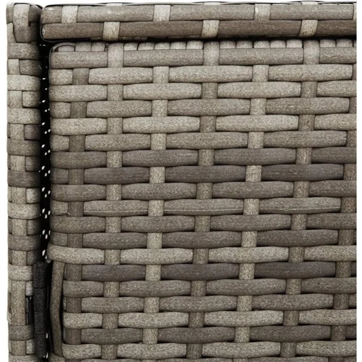vidaXL Gartenschrank Grau 83x45x76 cm Poly Rattan 365545 – Bild 2
