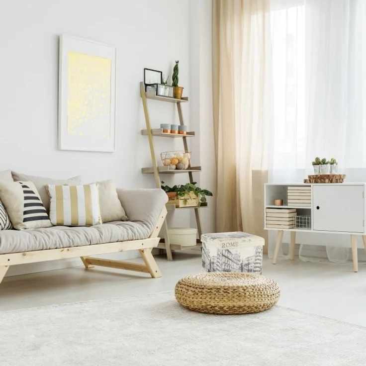 Vintage Sitzhocker mit Stauraum – Bild 5
