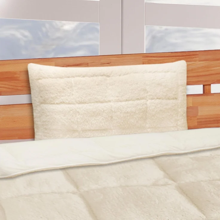 Wende Bettdecke 135x200cm Lammflor Optik - Steppbett Sherpa-Fleece und Mikrofaser Seite - warme Steppdecke (1400g Füllung) - Wende-Design - Öko Tex 135x200cm inkl. 40x80 Kissen – Bild 1