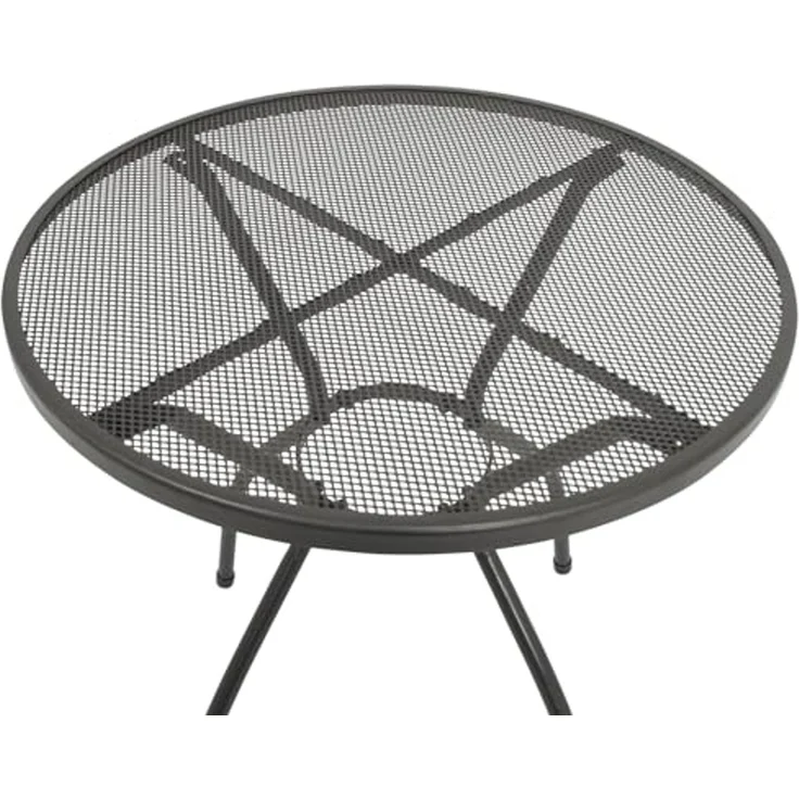 DEGAMO CLASSIC Bistrotisch, Streckmetall, anthrazit, 70cm rund – Bild 3