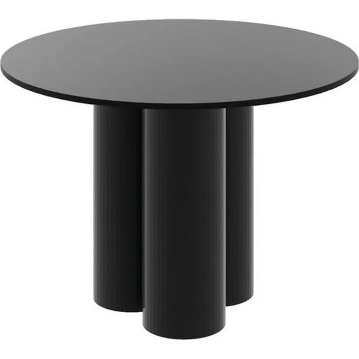 designimpex Esstisch Design Esstisch Tisch HRE-111 rund Hochglanz Esszimmer 100 x 75 cm