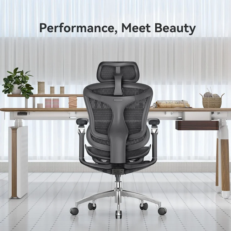 Sihoo 'Doro C300 Pro' ergonomischer Schreibtischstuhl, 130 x 75,5 cm, in Schwarz – Bild 7
