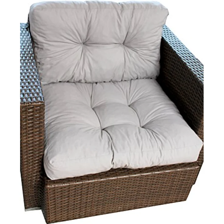 Home Feeling Polsterauflage 2er Set Loungekissen Ersatzkissen Rückenkissen Auflage – Bild 5