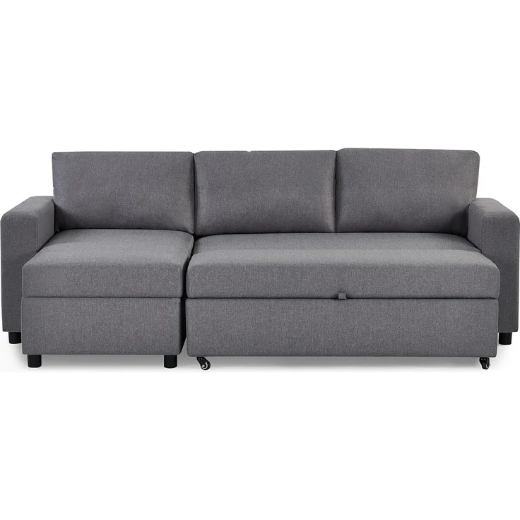 Julian Bowen Angel Schlafsofa mit Stauraum, Hellgrau, 3-Sitzer – Bild 4