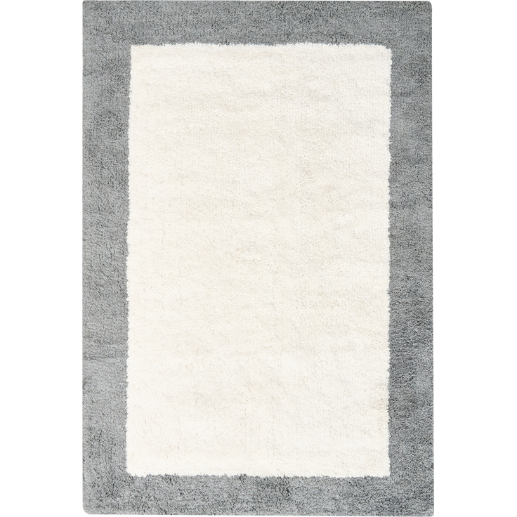Badematte KABRI Grau Beige 60 x 90 cm Baumwolle